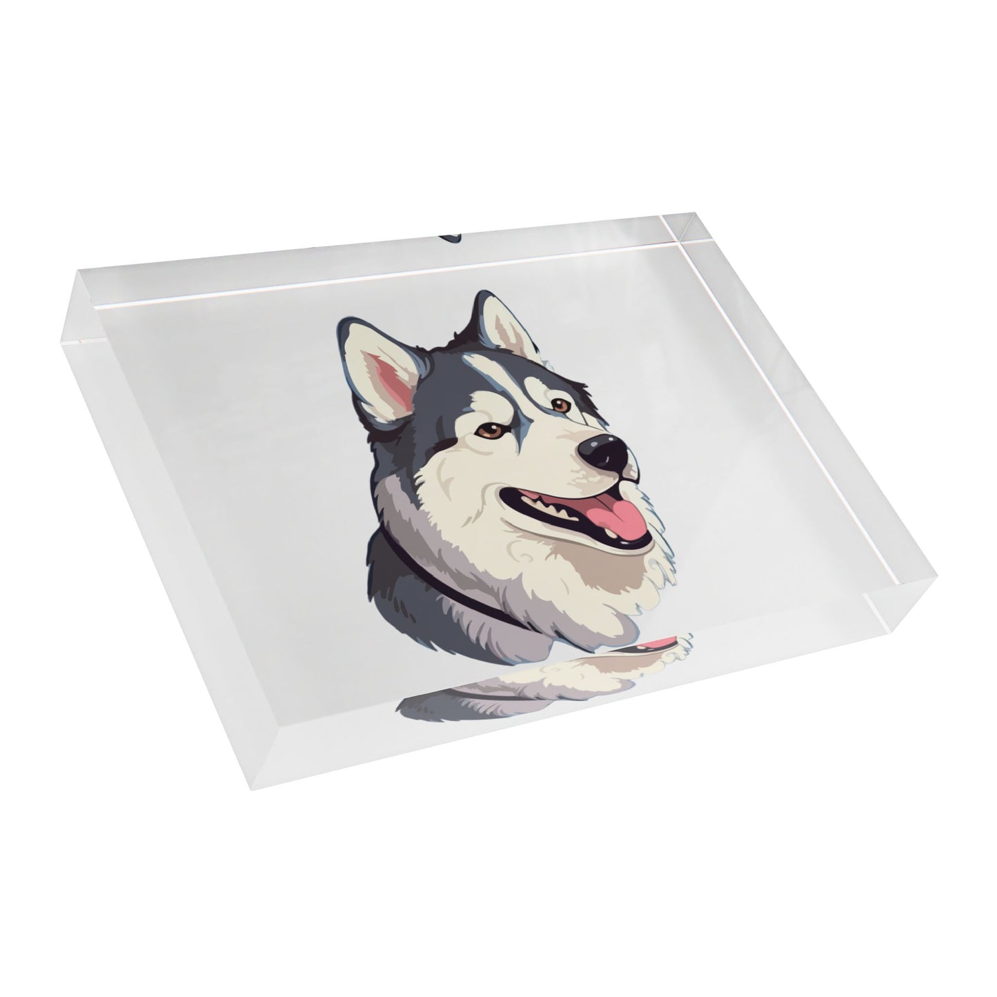 Malamute Head Acrylic Photo Block