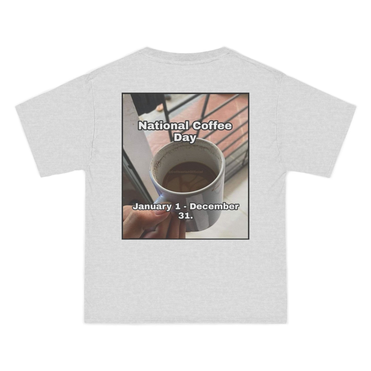 National Coffee Day Men's Short-Sleeve Crewneck Tee