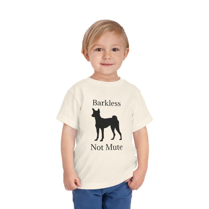 Barkless Not Mute Toddler Unisex Short Sleeve Crewneck Tee
