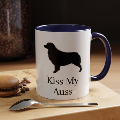 Kiss My Auss 2-Tone Coffee Mug