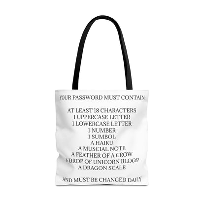 Password Tote Bag