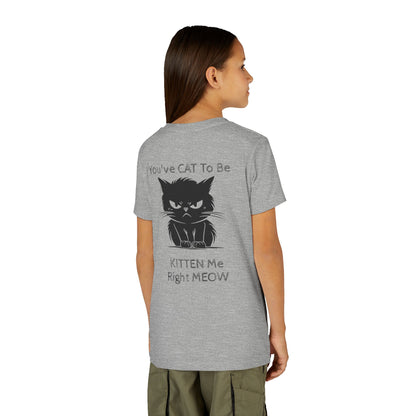 Kitten Me Youth Unisex Short Sleeve Crewneck Tee
