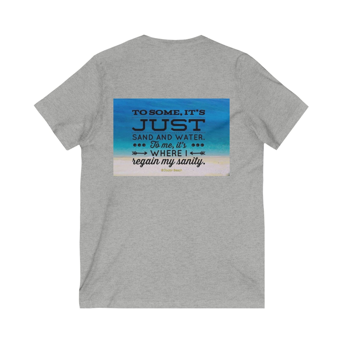Dr. Beach Unisex Short Sleeve V-Neck Tee