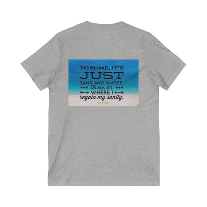 Dr. Beach Unisex Short Sleeve V-Neck Tee