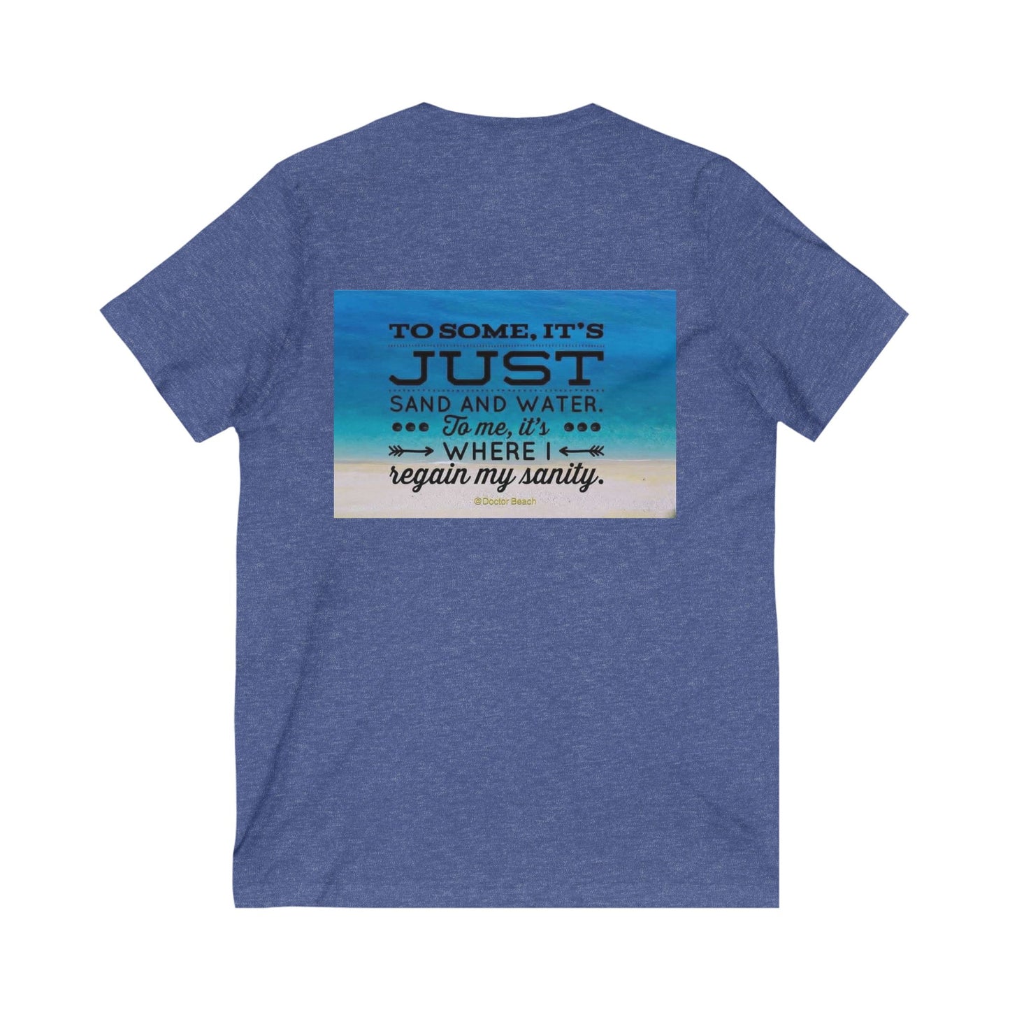 Dr. Beach Unisex Short Sleeve V-Neck Tee