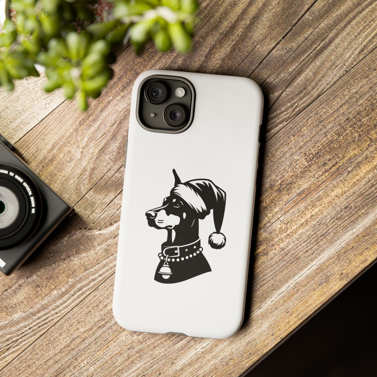 Santa Paws Doberman iPhone Case
