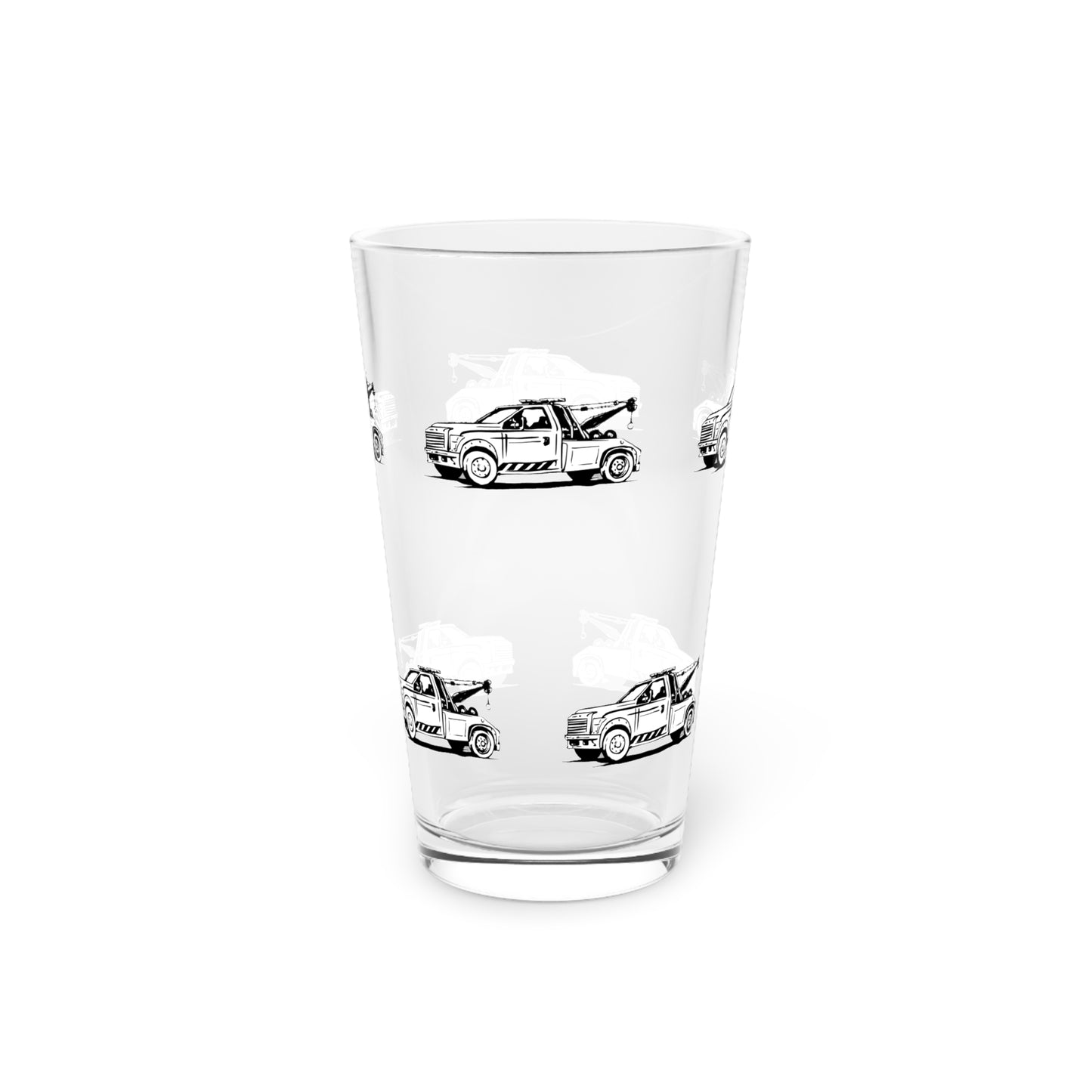 Wheel Lift Tow Truck Drinking Glass
