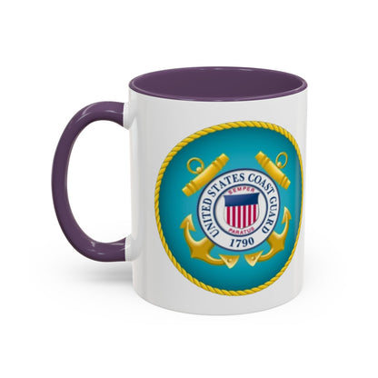 US Coast Guard 2-Tone Coffee Mug