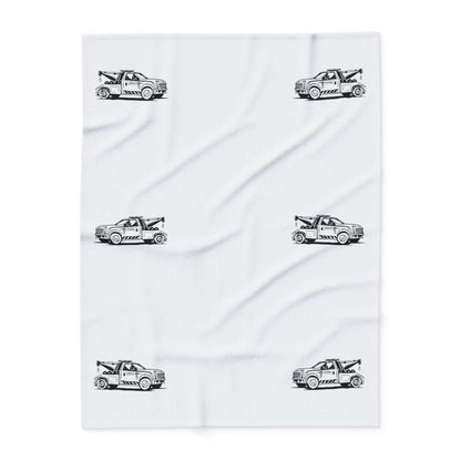 Wheel Lift Tow Truck Arctic Fleece Blanket