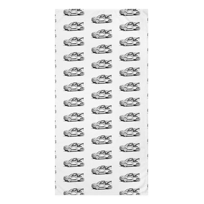 Wheel Lift Tow Truck Mink-Cotton  Beach Towel