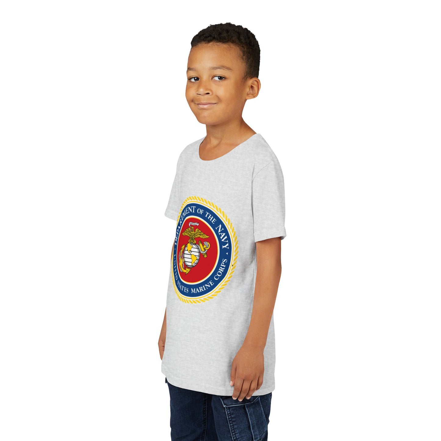 US Marine Corps Youth Unisex Short Sleeve Crewneck Tee