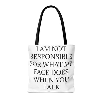 When You Talk Tote Bag