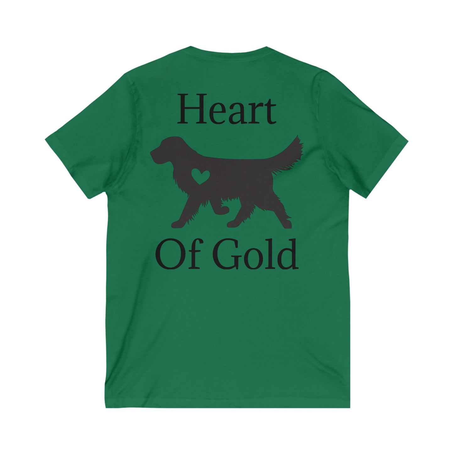 Heart Of Gold Unisex Short Sleeve V-Neck Tee