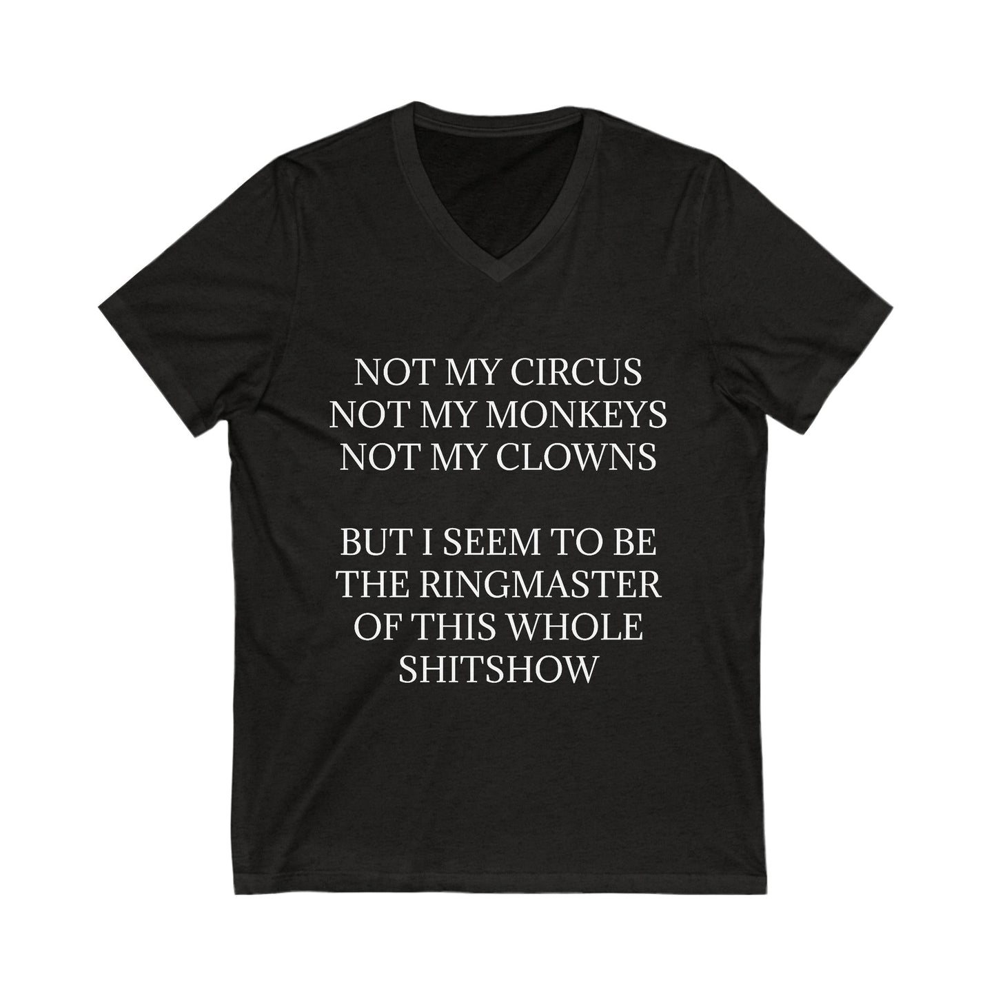 Ringmaster Unisex Short Sleeve V-Neck Tee