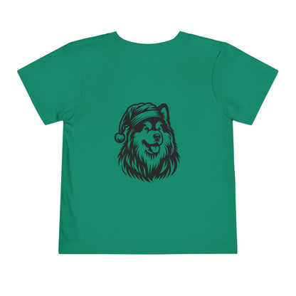 Santa Paws Malamute Toddler Unisex Short Sleeve Crewneck Tee