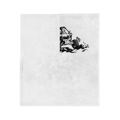 Slinging Mud Side By Side Velveteen Microfiber Blanket