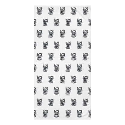 Santa Paws German Shepherd Mink-Cotton  Beach Towel