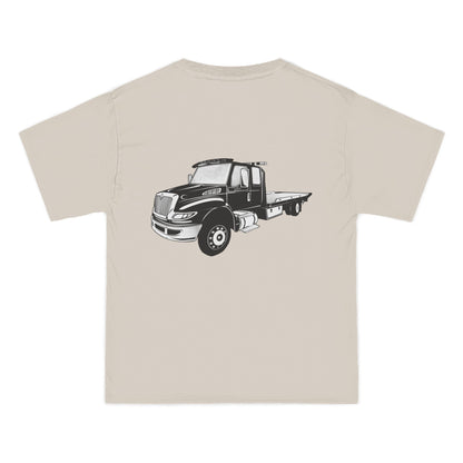 Flatbed Tow Truck Men's Short-Sleeve Crewneck Tee