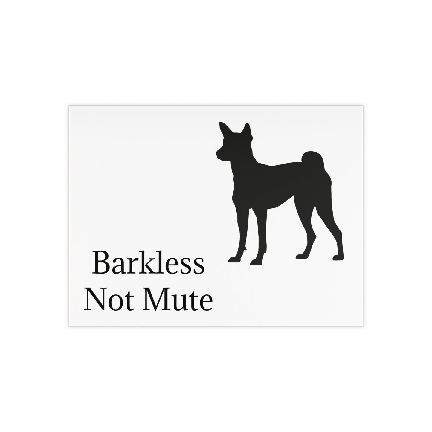 Barkless Not Mute Ceramic Photo Tile