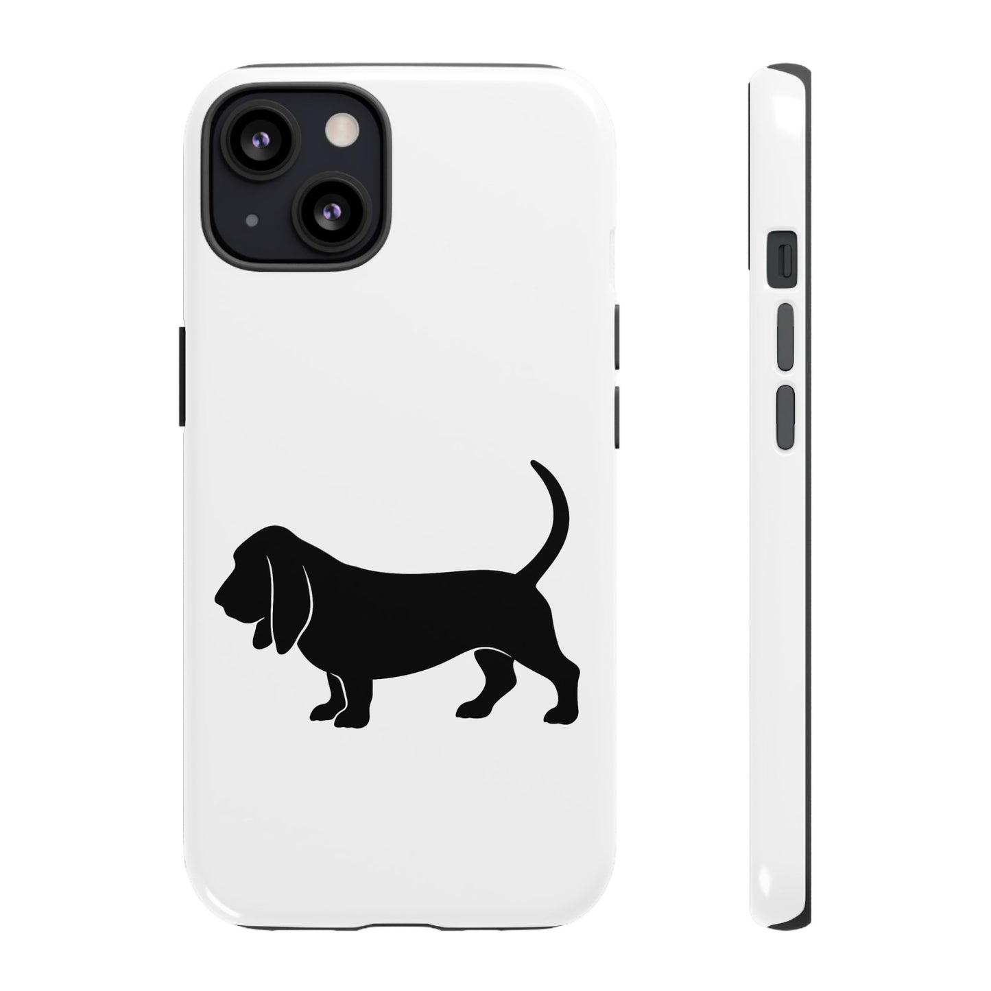 Basset Hound Silhouette iPhone Case