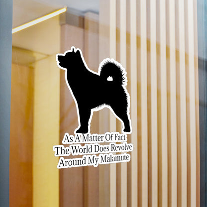 Matter Of Fact Malamute Vinyl Decal