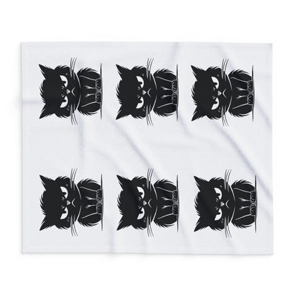 Angry Cat Arctic Fleece Blanket