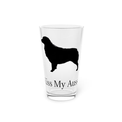 Kiss My Auss Drinking Glass
