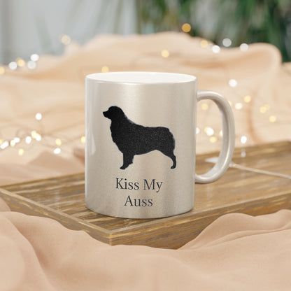 Kiss My Auss Metallic Coffee Mug