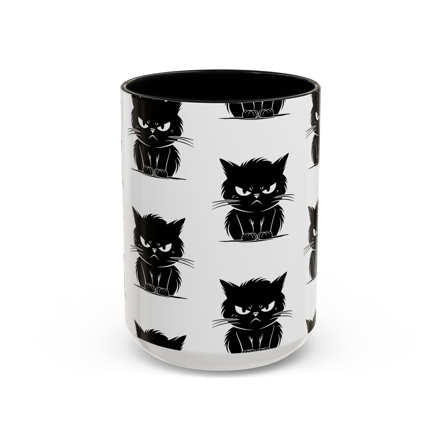 Angry Cat 2-Tone Coffee Mug