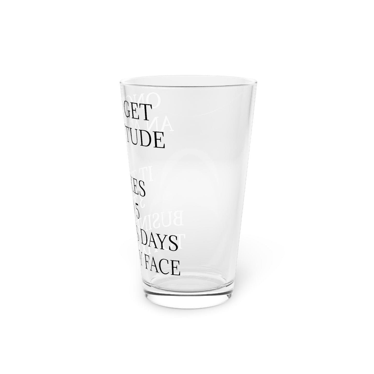 Fix My Face Drinking Glass