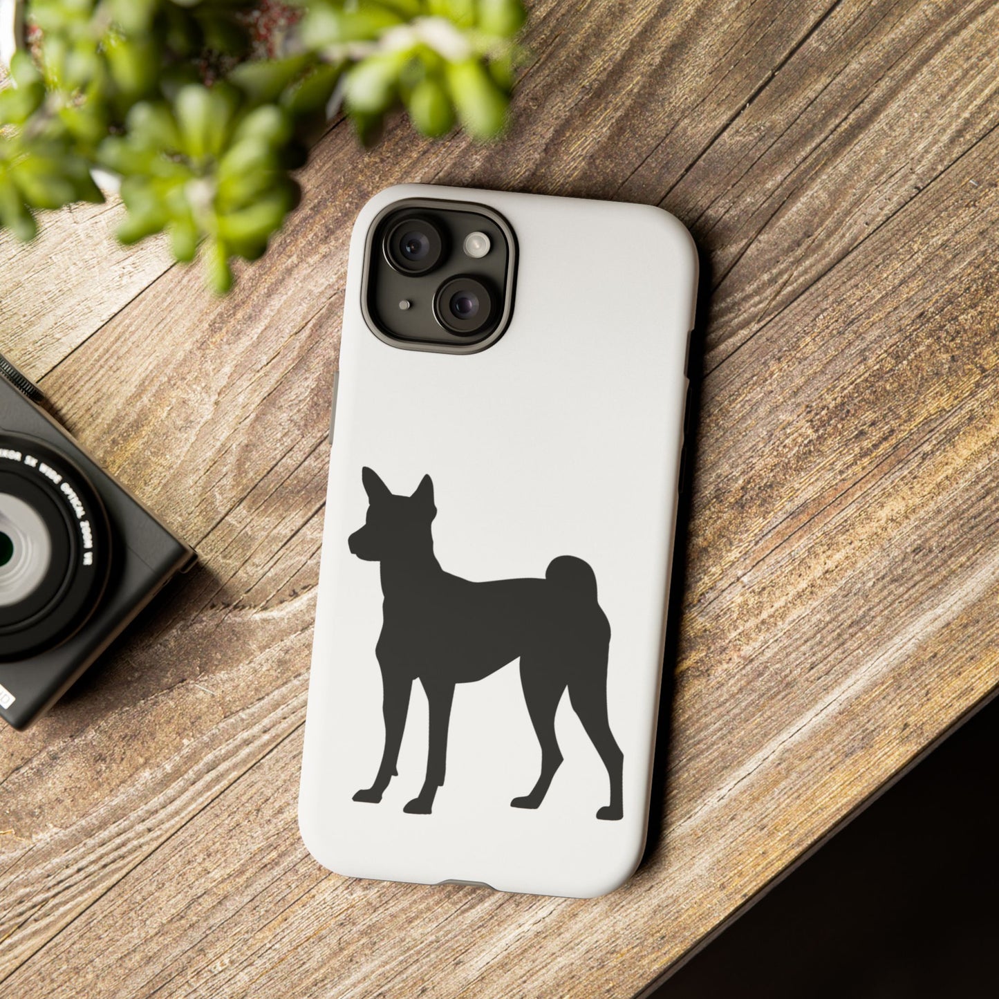 Basenji Silhouette iPhone Case
