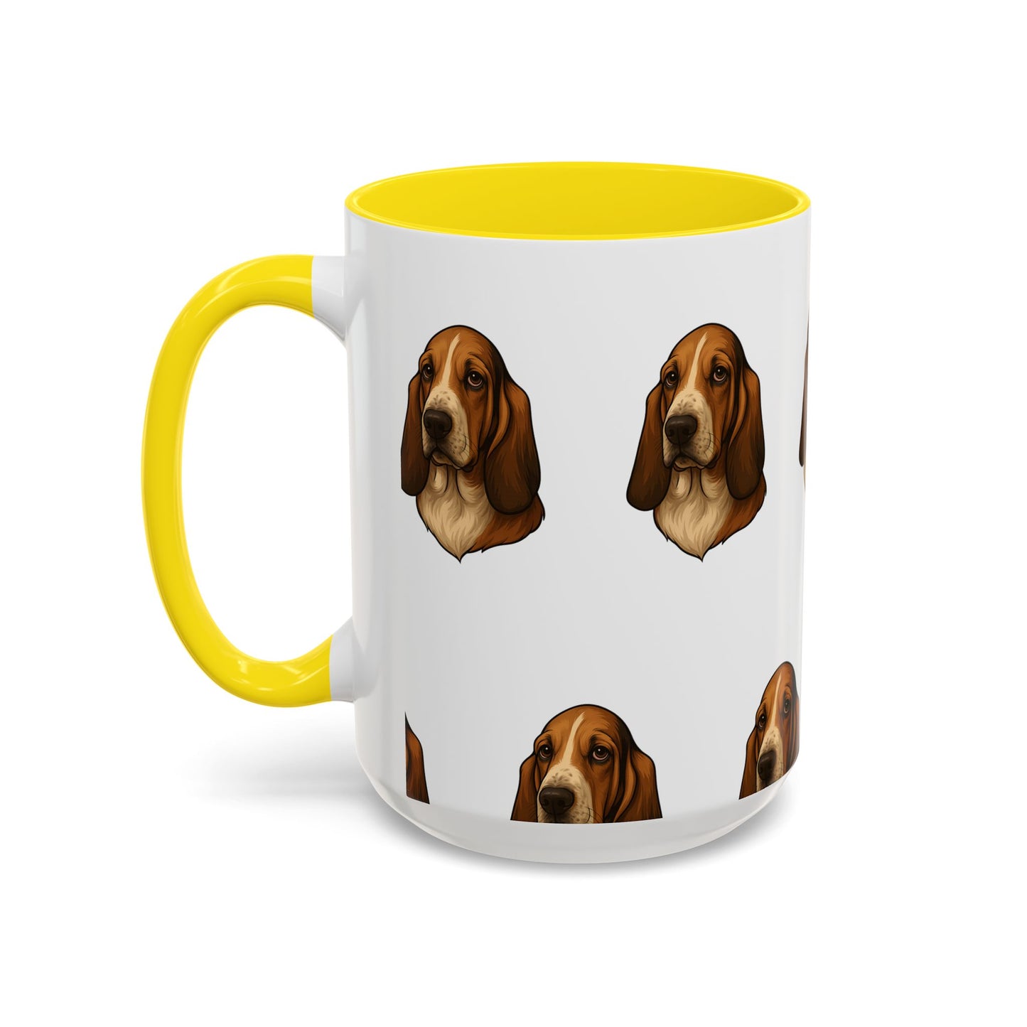 Basset Hound Head 2-Tone Coffee Mug