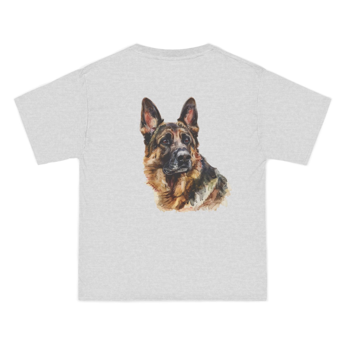 German Shepherd Head Men's Short-Sleeve Crewneck Tee