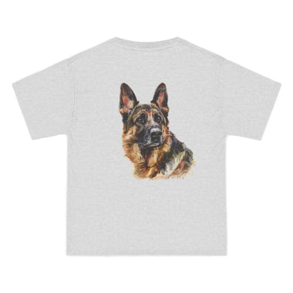 German Shepherd Head Men's Short-Sleeve Crewneck Tee