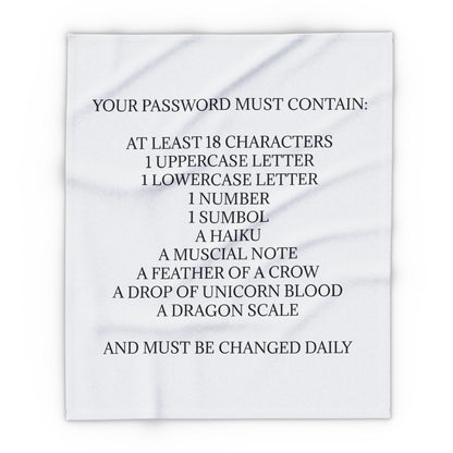 Password Arctic Fleece Blanket