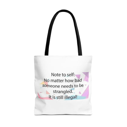 Note To Self Tote Bag