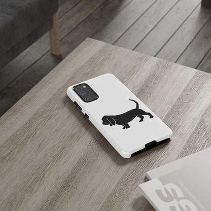 Basset Hound Silhouette Samsung Case