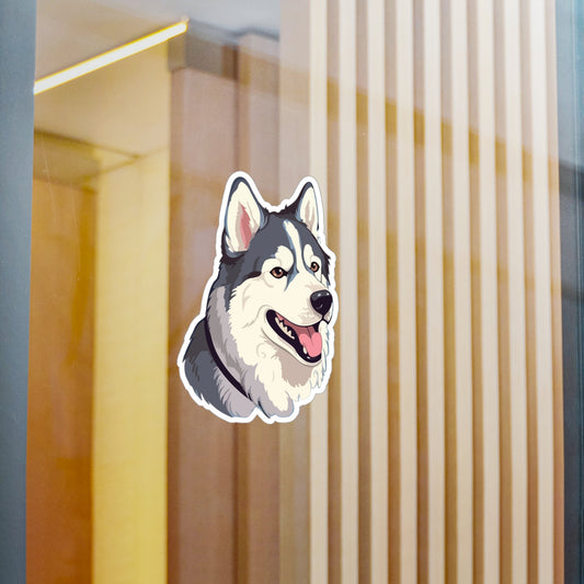 Malamute Head Vinyl Decal