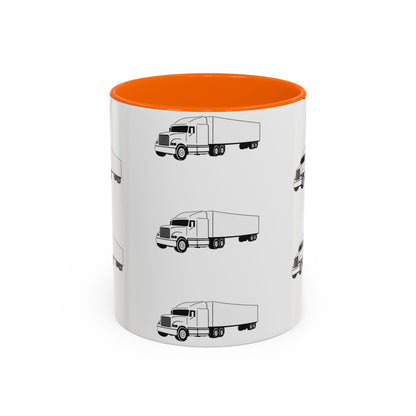 Semi Truck 2-Tone Coffee Mug