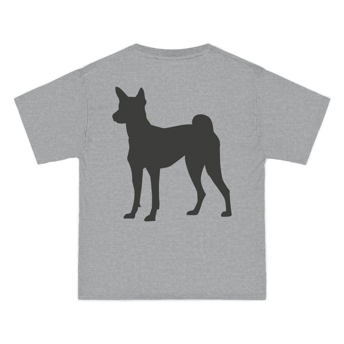 Basenji Silhouette Men's Short-Sleeve Crewneck Tee