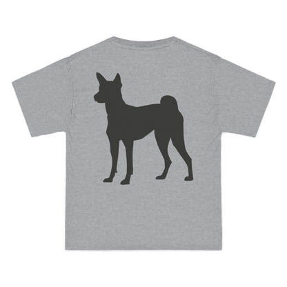 Basenji Silhouette Men's Short-Sleeve Crewneck Tee