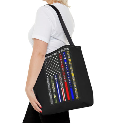 No One Fights Alone Tote Bag