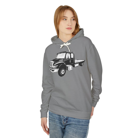 Flatbed Tow Truck Unisex Lightweight Hoodie