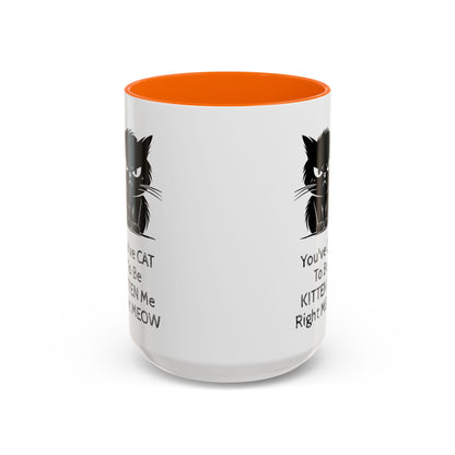 Kitten Me 2-Tone Coffee Mug
