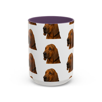Bloodhound Head 2-Tone Coffee Mug
