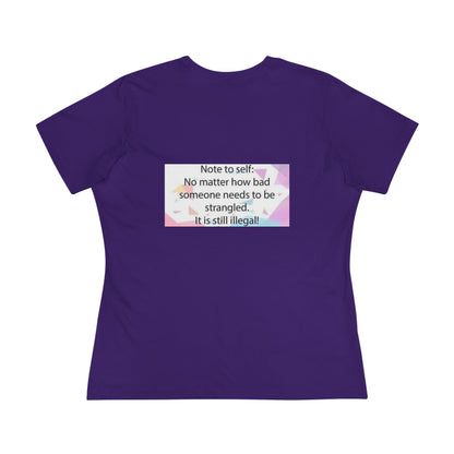 Note To Self Women's Short Sleeve Crewneck Tee