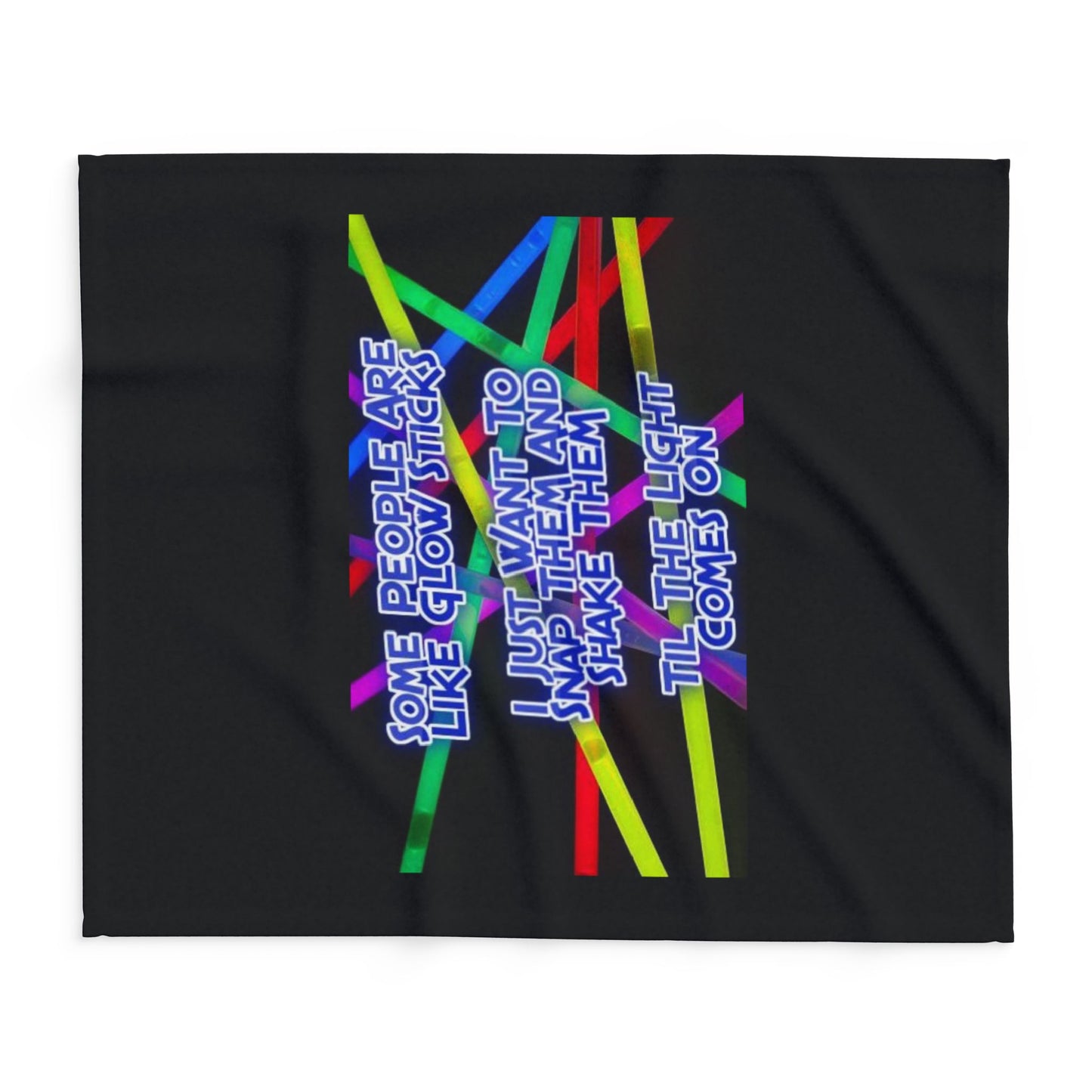 Glow Sticks Arctic Fleece Blanket