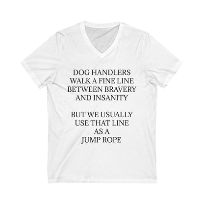 Jump Rope Unisex Short Sleeve V-Neck Tee