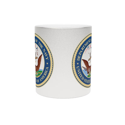 US Navy Metallic Coffee Mug