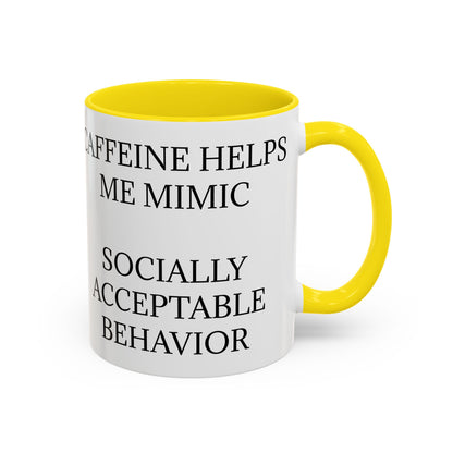 Socially Acceptable 2-Tone Coffee Mug